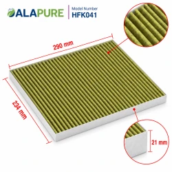 Alapure HFK041 CleanAir Plus Koolstoffilter geschikt voor 11034226 / 17004035 / DIZ1JX1B6 / 17004041 / LZ21JXB16 (3 St.)