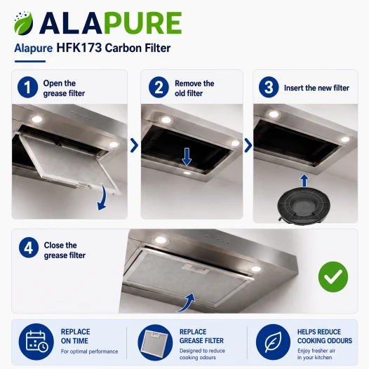 Alapure Koolstoffilter geschikt voor Ikea Type 28 / CHF289B / CHF28/1 / DKF606