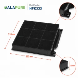 Alapure Koolstoffilter geschikt voor Zoppas MCFE01 / 9029800456 / Type 15 / 9029793818
