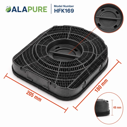 Alapure Koolstoffilter geschikt voor AEG MCFE14 / E3CFE200 / 9029800605 / Type 200 (2st.)