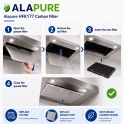 Alapure Koolstoffilter geschikt voor AEG MCFE34 / 9029793669 / 9029801330 / Type 150 / Model 150