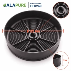 Alapure Koolstoffilter geschikt voor Beko KF9197063656  / 9197063656 / 9197065088