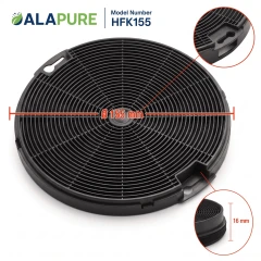 Alapure Koolstoffilter geschikt voor Beko 9197059543 (2-pack)