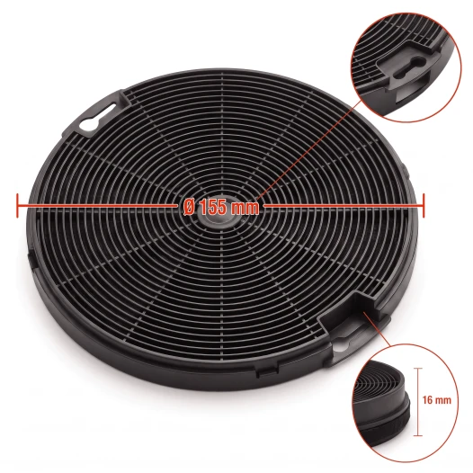 Pelgrim Koolstoffilter KF27 / 724648 / ACC931 (2-pack)