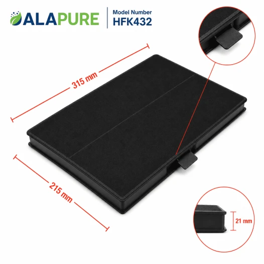 Alapure Koolstoffilter geschikt voor Constructa 11026771 / 00705432 / 705432