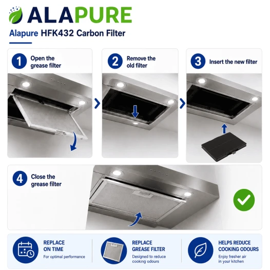 Alapure Koolstoffilter geschikt voor Constructa 11026771 / 00705432 / 705432