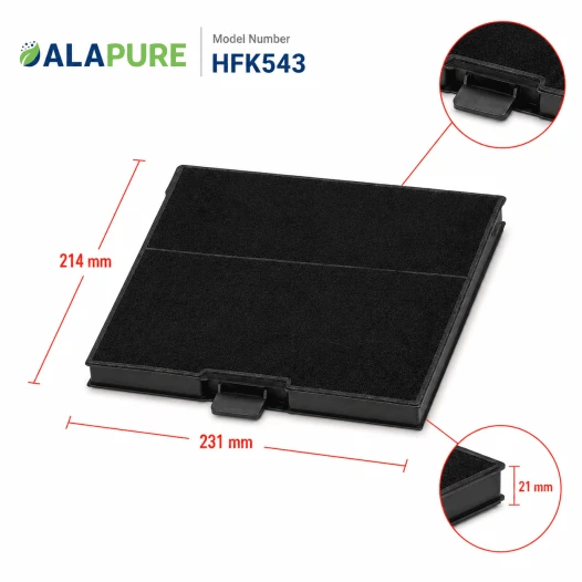 Alapure Koolstoffilter geschikt voor Siemens 11026769 / LZ53251 / 00705431 / 705431