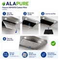 Alapure Koolstoffilter geschikt voor Siemens 11026769 / LZ53251 / 00705431 / 705431