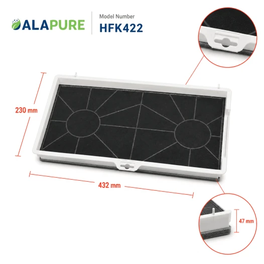 Alapure Koolstoffilter geschikt voor Constructa 00465577 / CZ5155X0