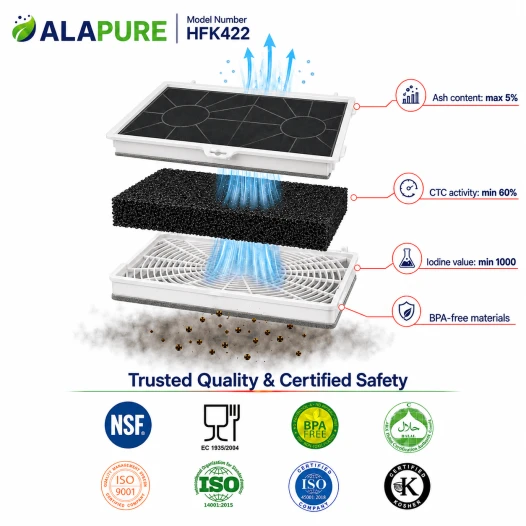 Alapure Koolstoffilter geschikt voor Constructa 00465577 / CZ5155X0