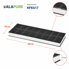 Alapure Koolstoffilter geschikt voor Siemens 00296178 / 296178 / DHZ3406