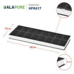 Alapure Koolstoffilter geschikt voor Constructa 00296178 / 296178 / CZ16330