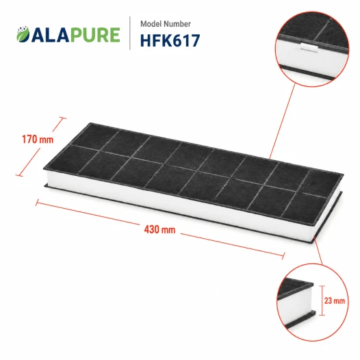 Alapure Koolstoffilter geschikt voor Balay 00296178 / 296178 / DHZ3406