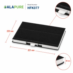 Alapure Koolstoffilter geschikt voor Neff 00744077 / 00669659 / 744077