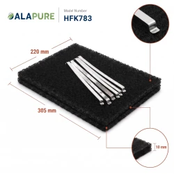 Alapure Koolstoffilter geschikt voor Fagor 79X8361 / AK204AE1 (3st.)