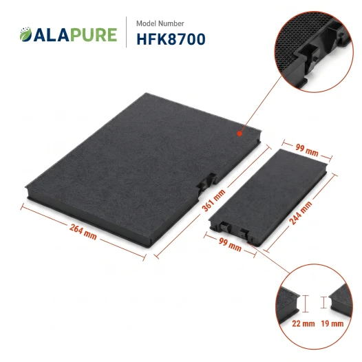 Alapure CleanAir Plus Koolstoffilter geschikt voor Siemens 11018700 / LZ10AKA00