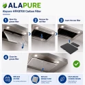 Alapure CleanAir Plus Koolstoffilter geschikt voor Siemens 11018700 / LZ10AKA00