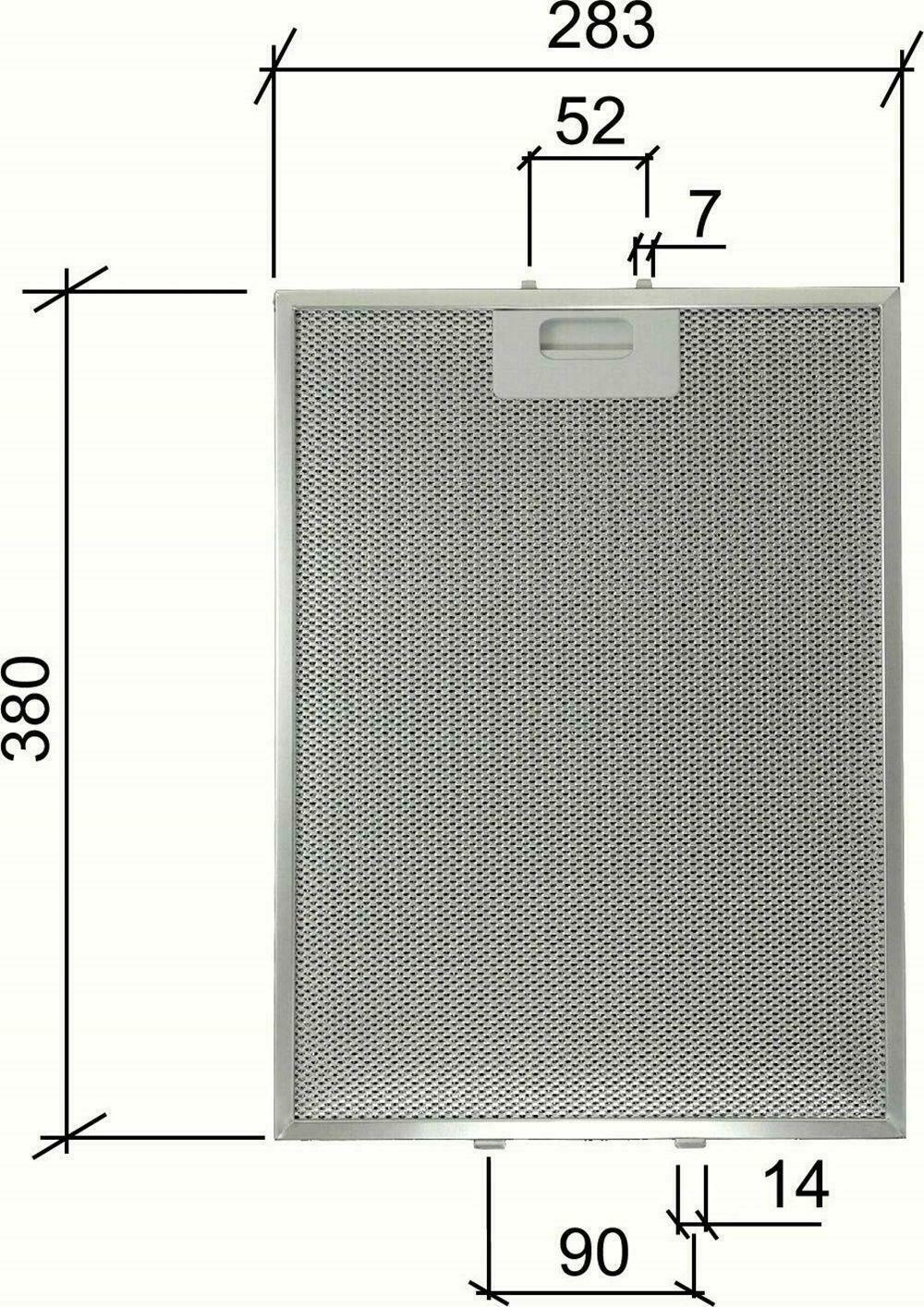 Elica Metaalfilter GF03QB 380x283x9mm